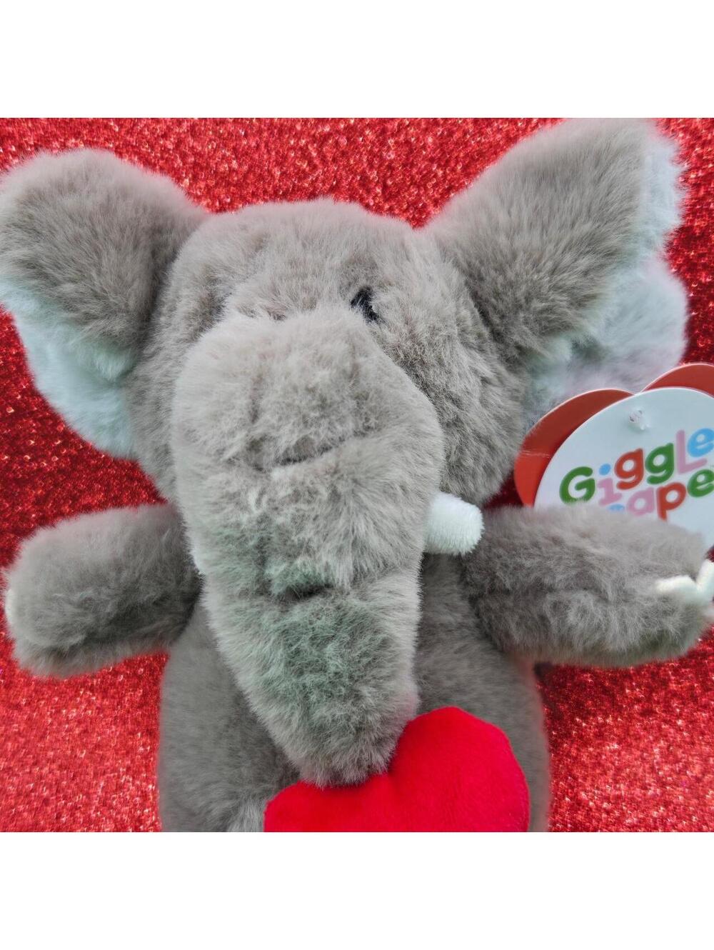 Grey and Red Stuffed-animal